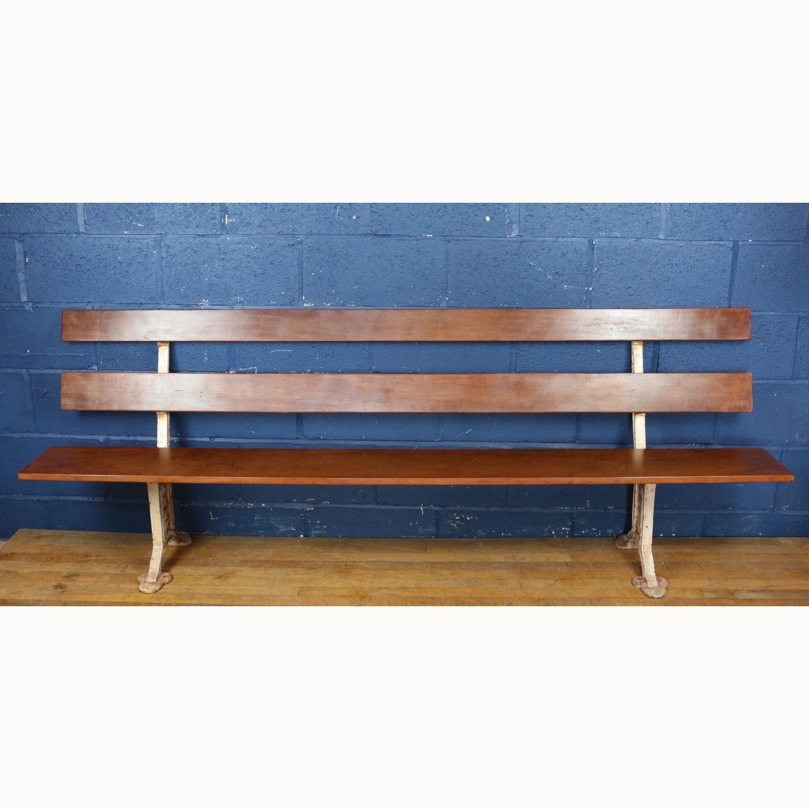 A Victorian Cast Iron Folding Bench Or Pew With Mahogany Lats By Unity Wood & Iron Co Pandiham photo furniture