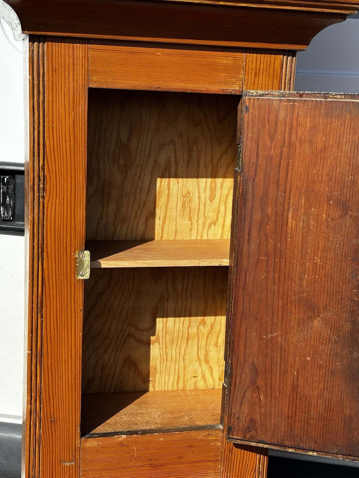 Home Decor Georgian Pine Grandfather Clock Drinks Cabinet. A Useable Clock Too. photo