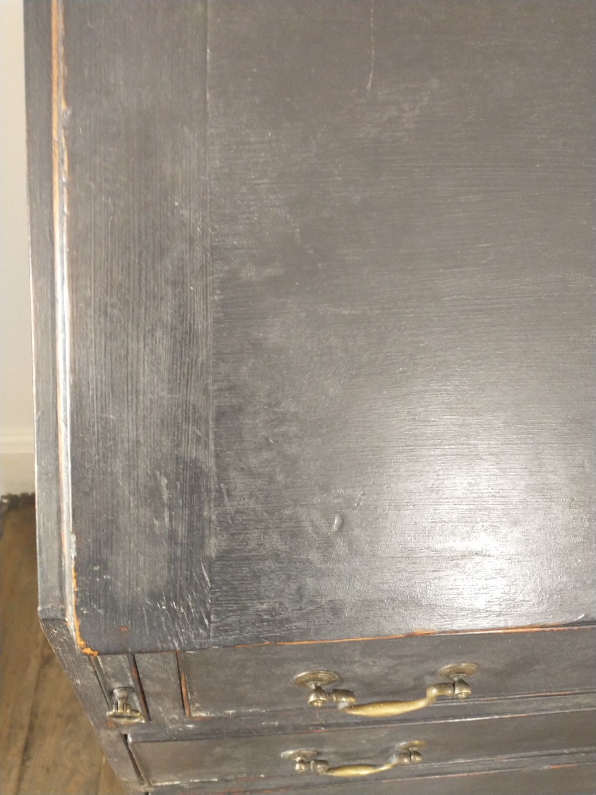 photo buy 18th Century Georgian Bureau, Black Painted
