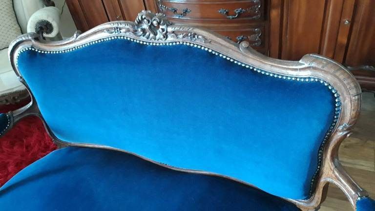 Victorian Reupholstered Sofa photo for sale