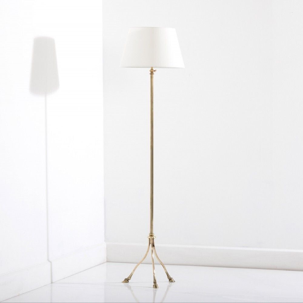 Brass Hoof Floor Lamp In The Manner Of Maison Jansen
