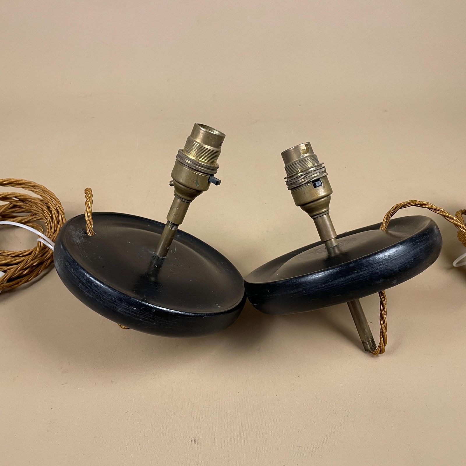 Wooden Lamp Tops For Vase Conversion Wood Brass Pair Vintage Electric Tested 2018 Table Lamps Restoration Project Light Lights