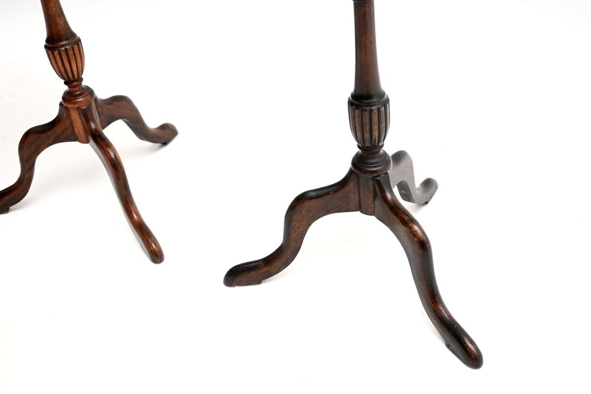 Pair Of Antique Mahogany Wine Tables photo Furniture