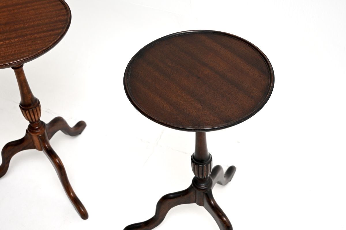 Pair Of Antique Mahogany Wine Tables photo vinterior