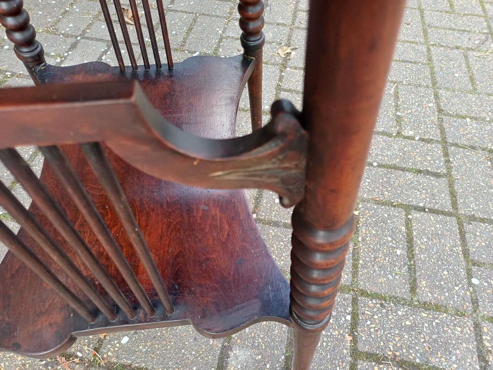 Early 20th Century Mahogany Side Table Art Nouveau Arts And Crafts Decorative Table Antique Occasional Table photo for sale