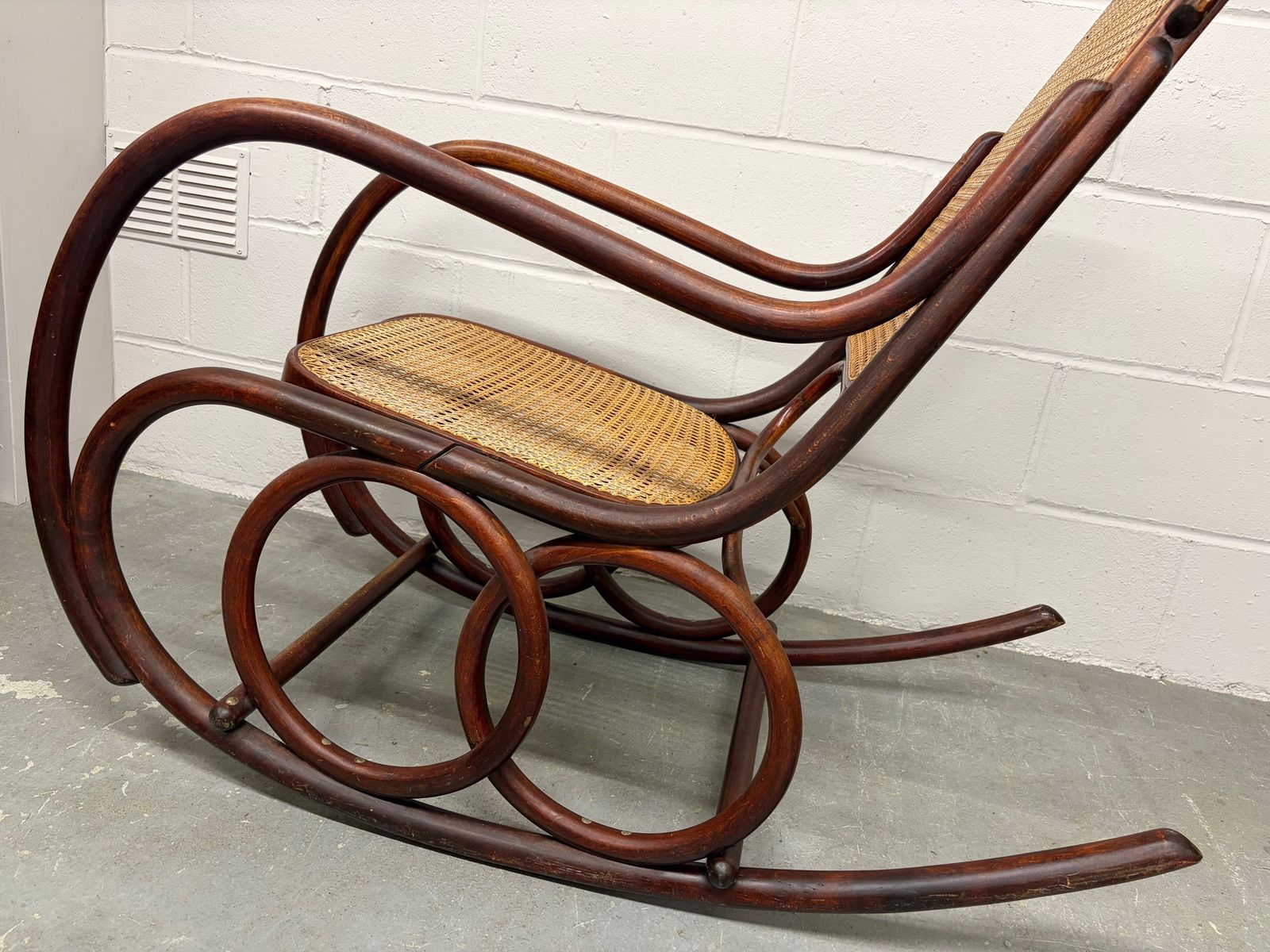 Vintage Bentwood Rocking Chair, Made In Czechoslovakia By Ligna photo for sale