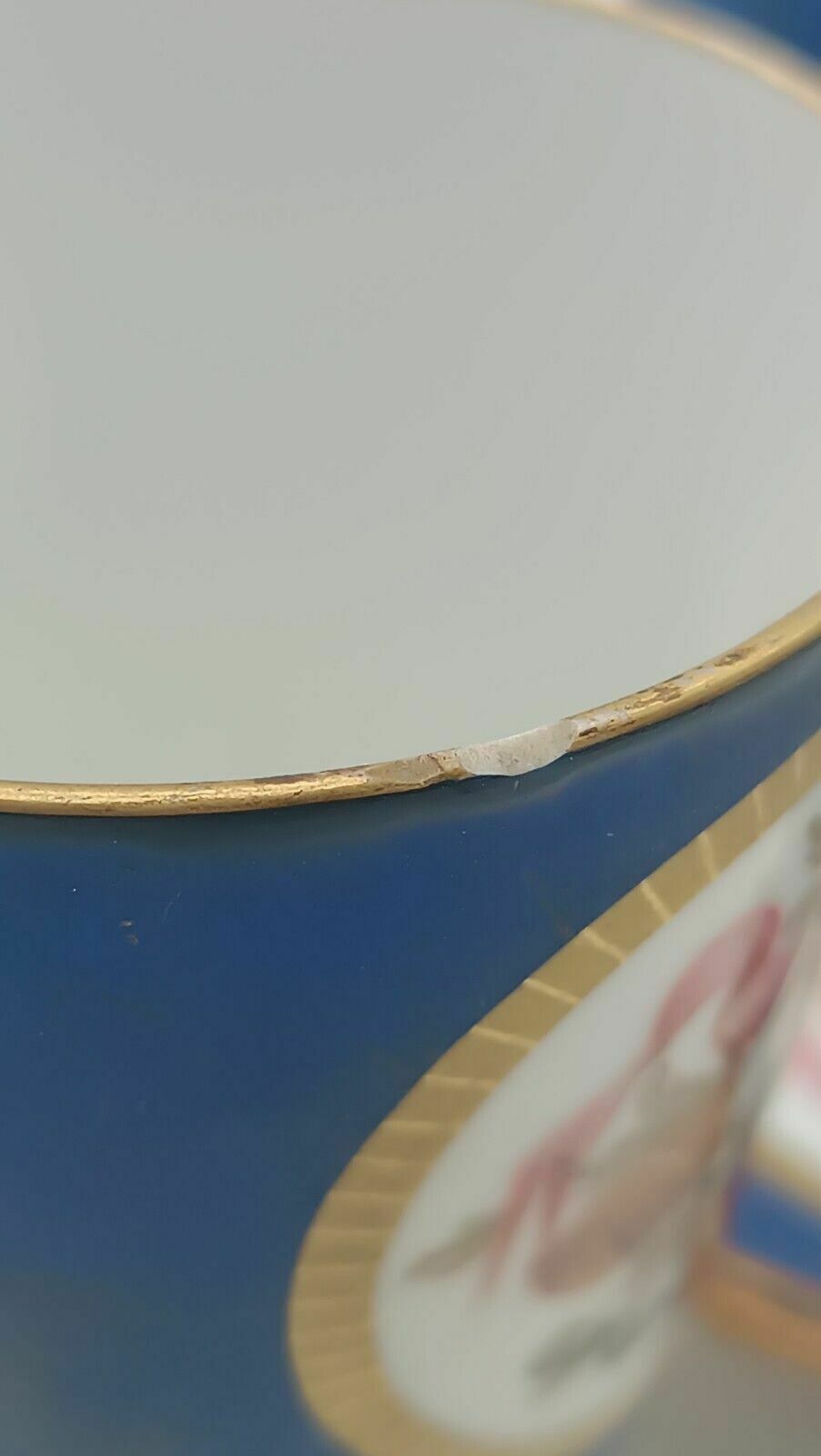 photo furniture Antique Porcelain Cup Mug Plate Gilded Bronze Paris 19th Century