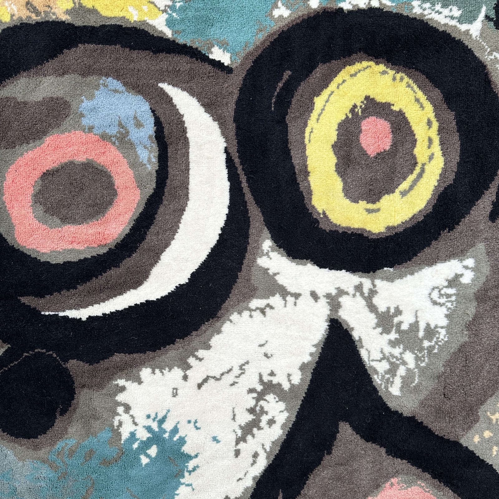 Large Rug After 'Bird Woman' By Joan Miró, Hand Knotted In Wool photo 3950.0
