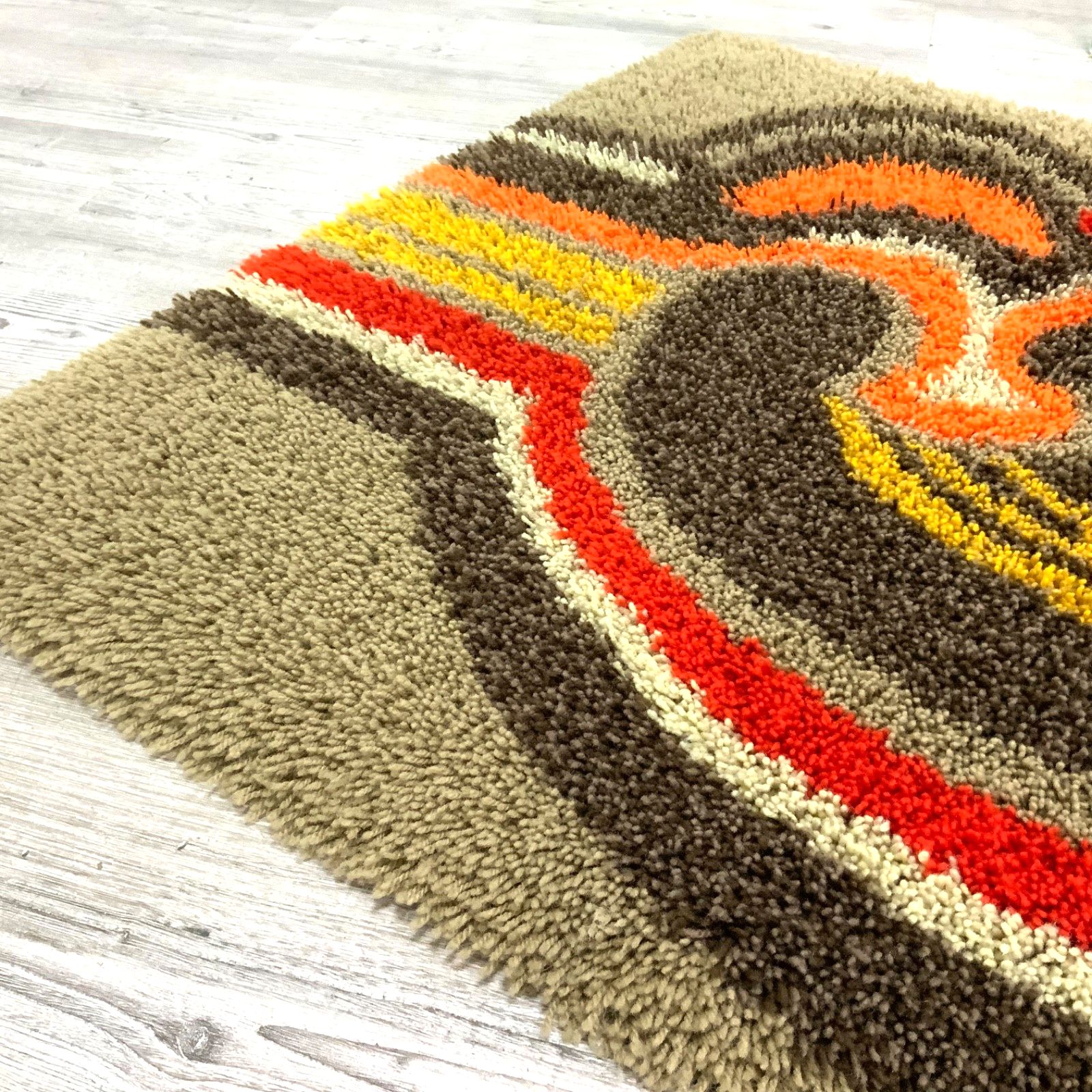 Desso Rug Shag Dralon Wool 60s 70s Vintage Mid Century 145cm X 90cm photo vinterior