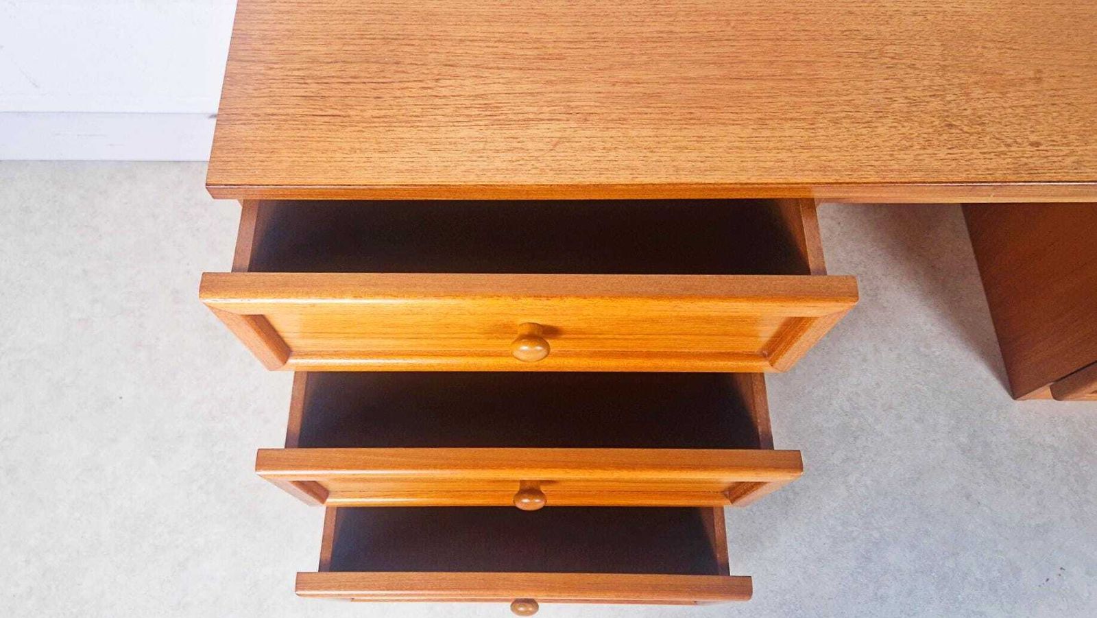 G Plan Albany Vintage Mid Century Light Teak Danish Design Writing Desk Dresser Sideboard Pg096 photo vintage
