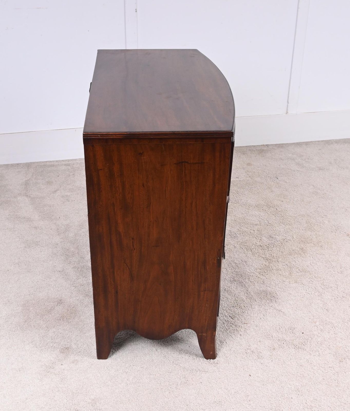 photo for sale Georgian Mahogany Chest Drawers Bow Front 1820