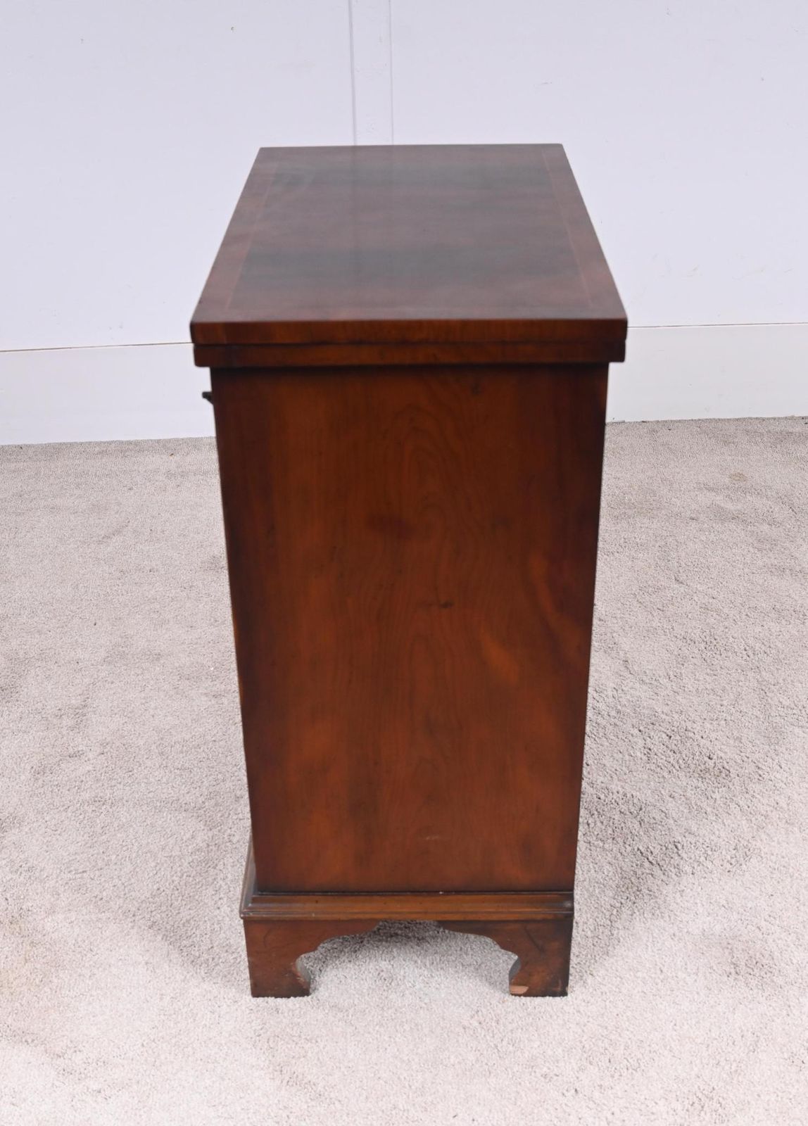 Yew Bachelors Chest Drawers Flip Top Georgian Revival photo buy
