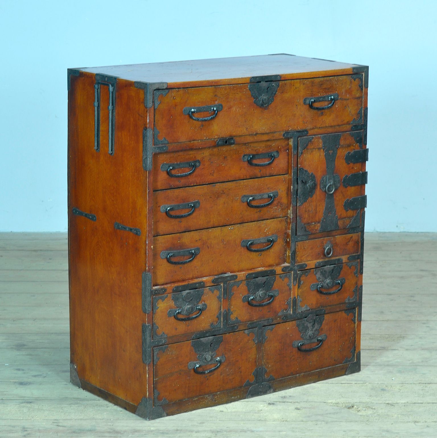 Japanese Tansu Chest Of Drawers, Circa 1890 photo furniture