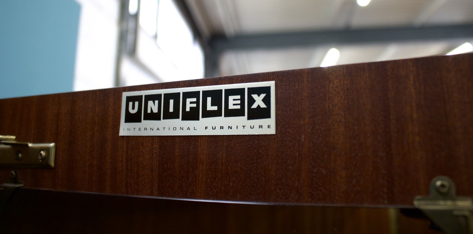 photo furniture Mid Century Walnut Wardrobe From Uniflex , 1960's 1 Of 2, #1719