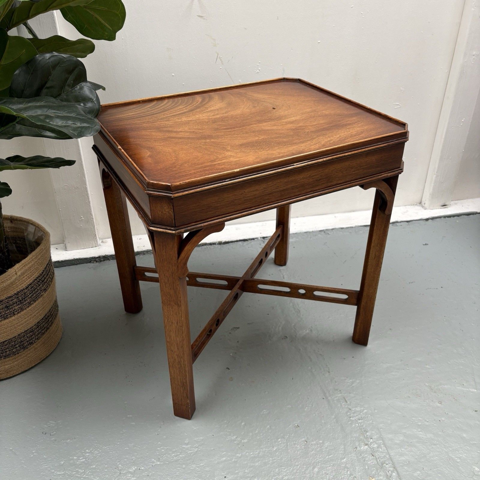 Bevan Funnell Mahogany Side Table Georgian Revival England, 1960s photo furniture