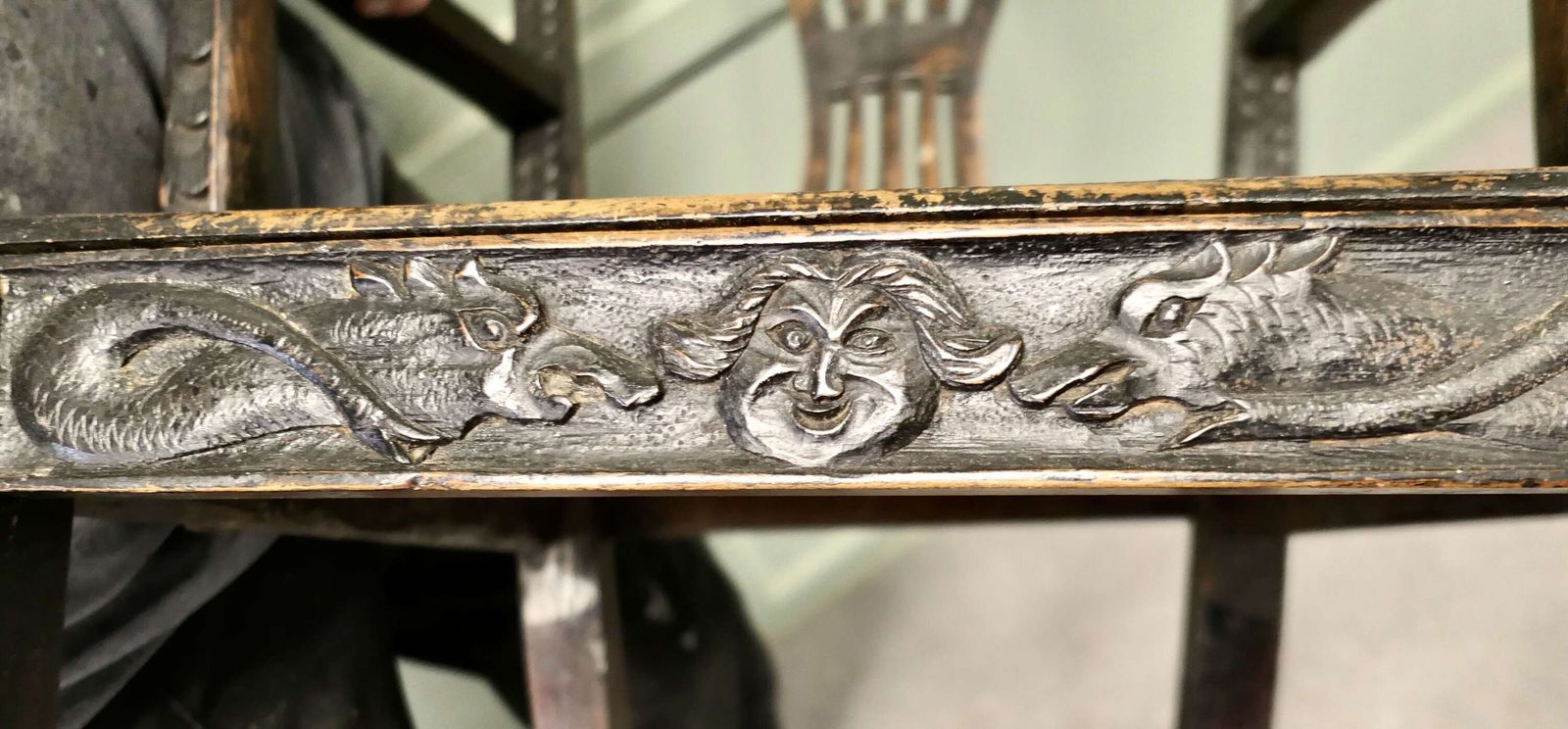 A Hand Carved Chippendale Hall Chair Apprentice Piece This Is A Very Unusual Piece photo furniture
