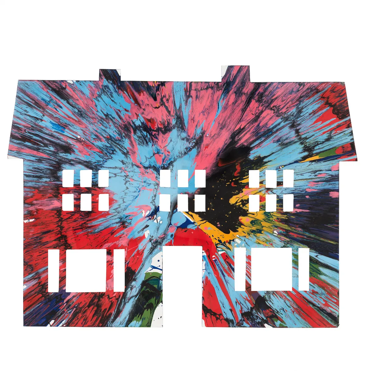 Damien Hirst Spin Painting (House)  2009