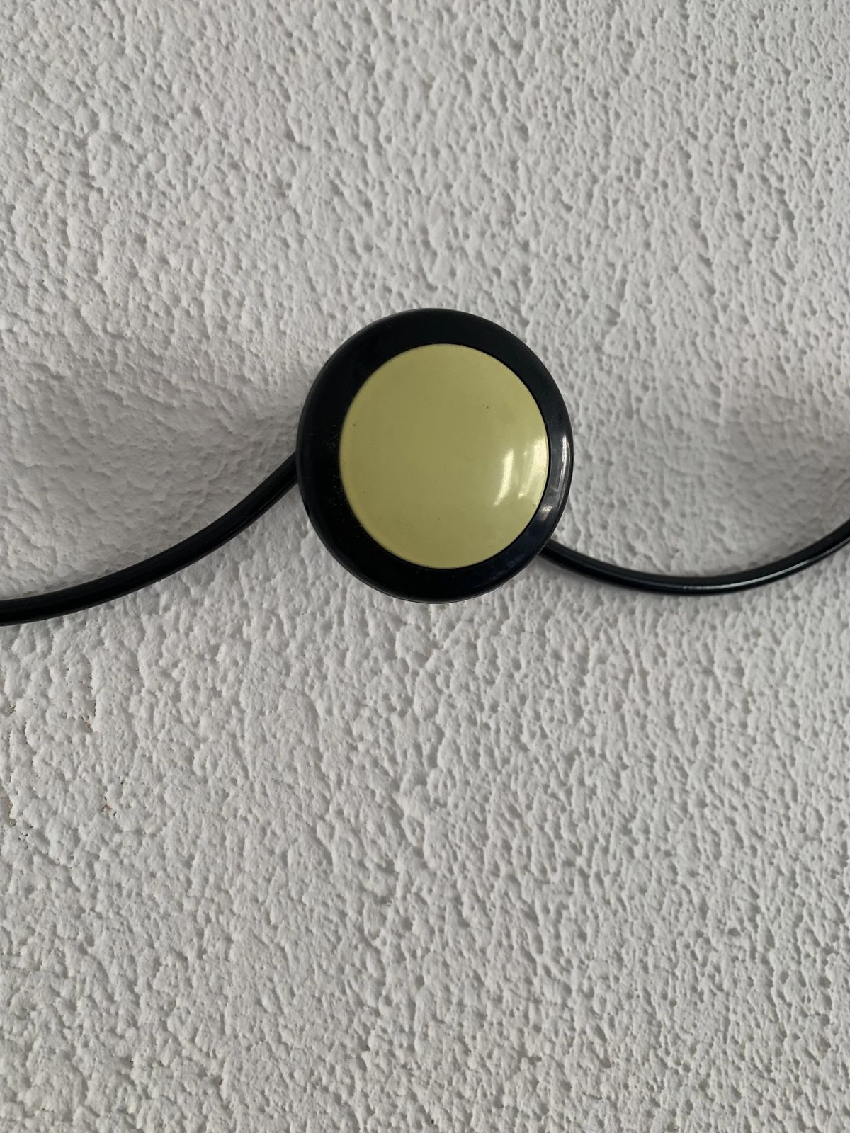 Vintage 1960s Wall Mounted Coat Rack In Banana Yellow With 4 Hooks   65 X 7 Cm photo Furniture