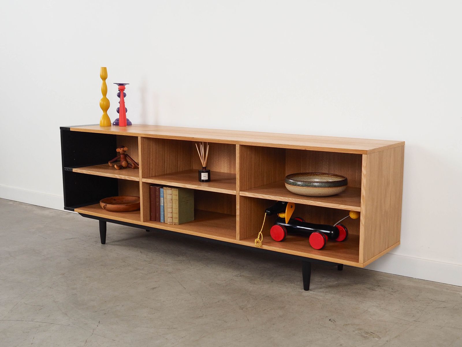 Oak Bookcase, Scandinavian Design photo for sale