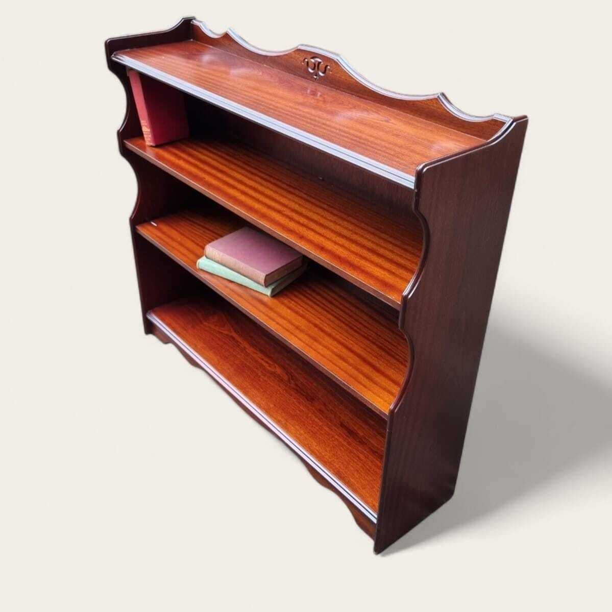 Vintage Rossmore Furniture Mahogany Wall Shelf / Display Rack / C.1970 photo for sale
