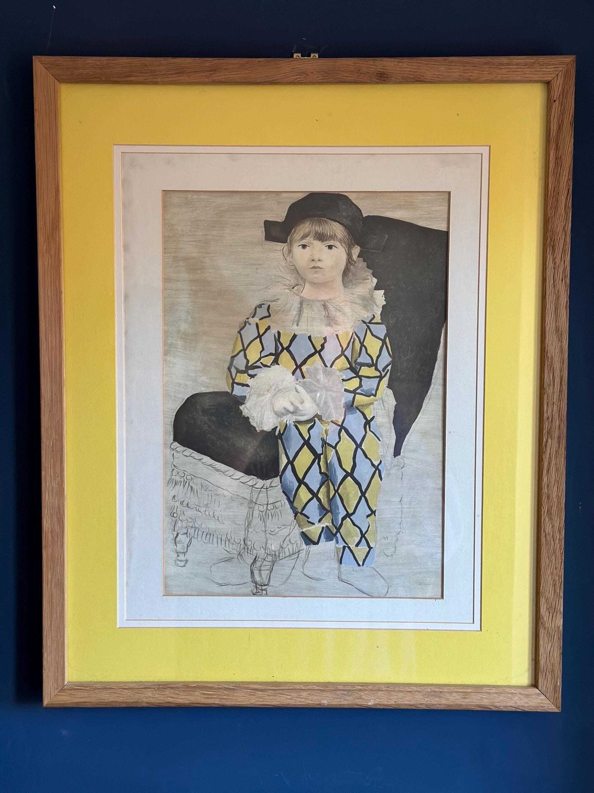 Mid Century Pablo Picasso ‘The Artist’s Son’ Vintage Print – Framed With Original Provenance Label photo buy