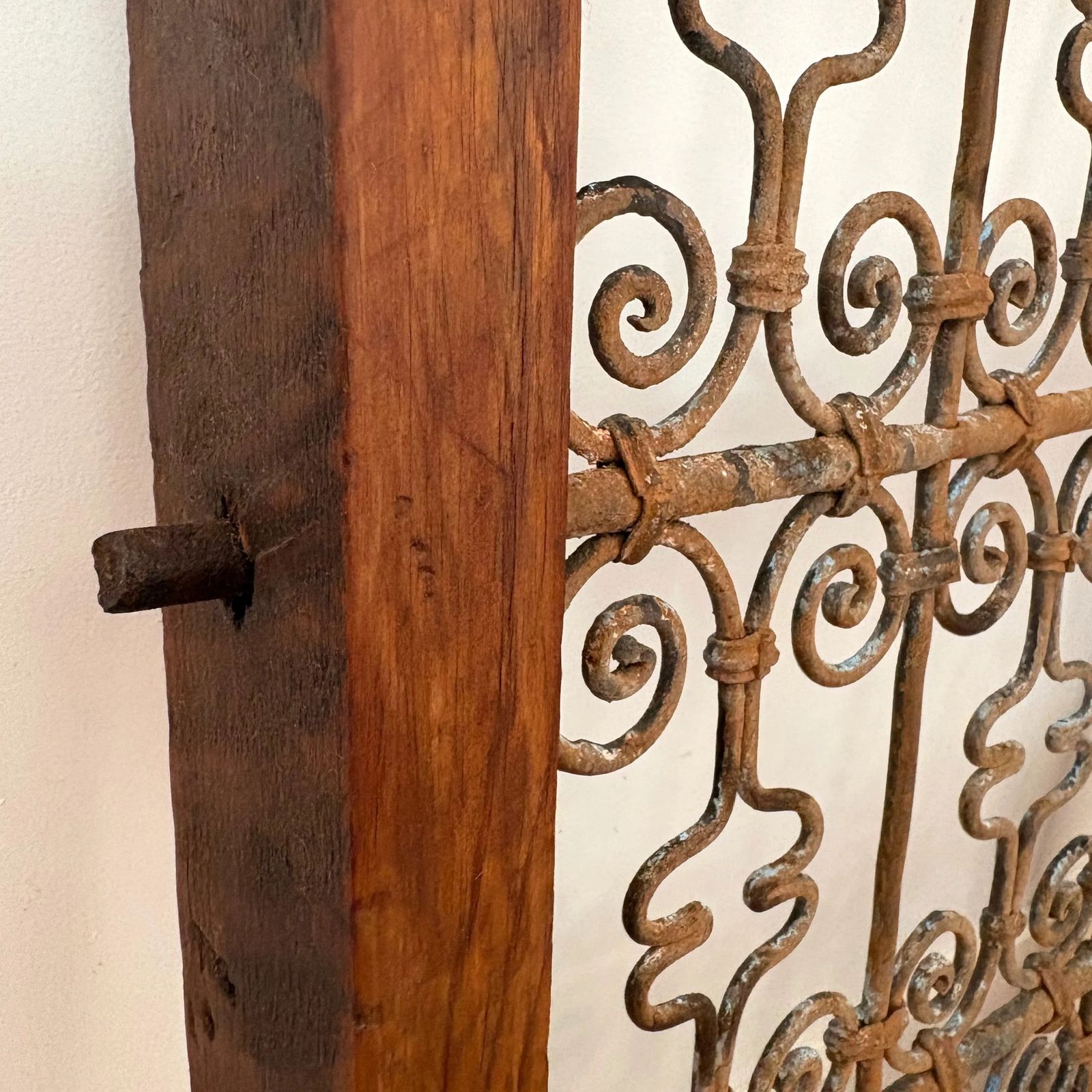 Vintage Berber Wooden And Metal Window photo for sale