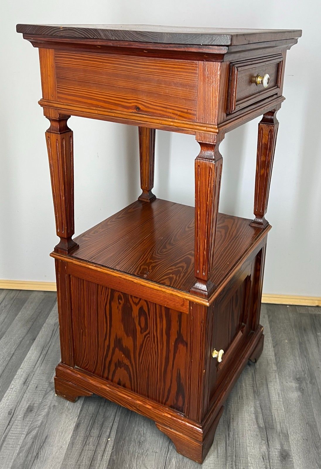 Bedside Table Antique French Carved Wood Carved Cabinet Cupboard Lot 1876 photo for sale