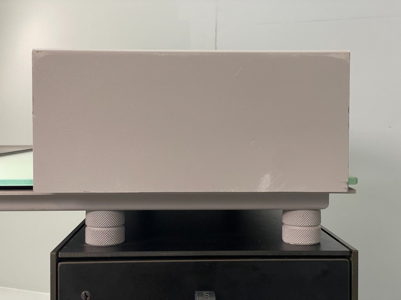 photo furniture Bulo M2 Computer Desk Luc Vincent 1990s Modern Designer Glass Eb11701 Mwoo