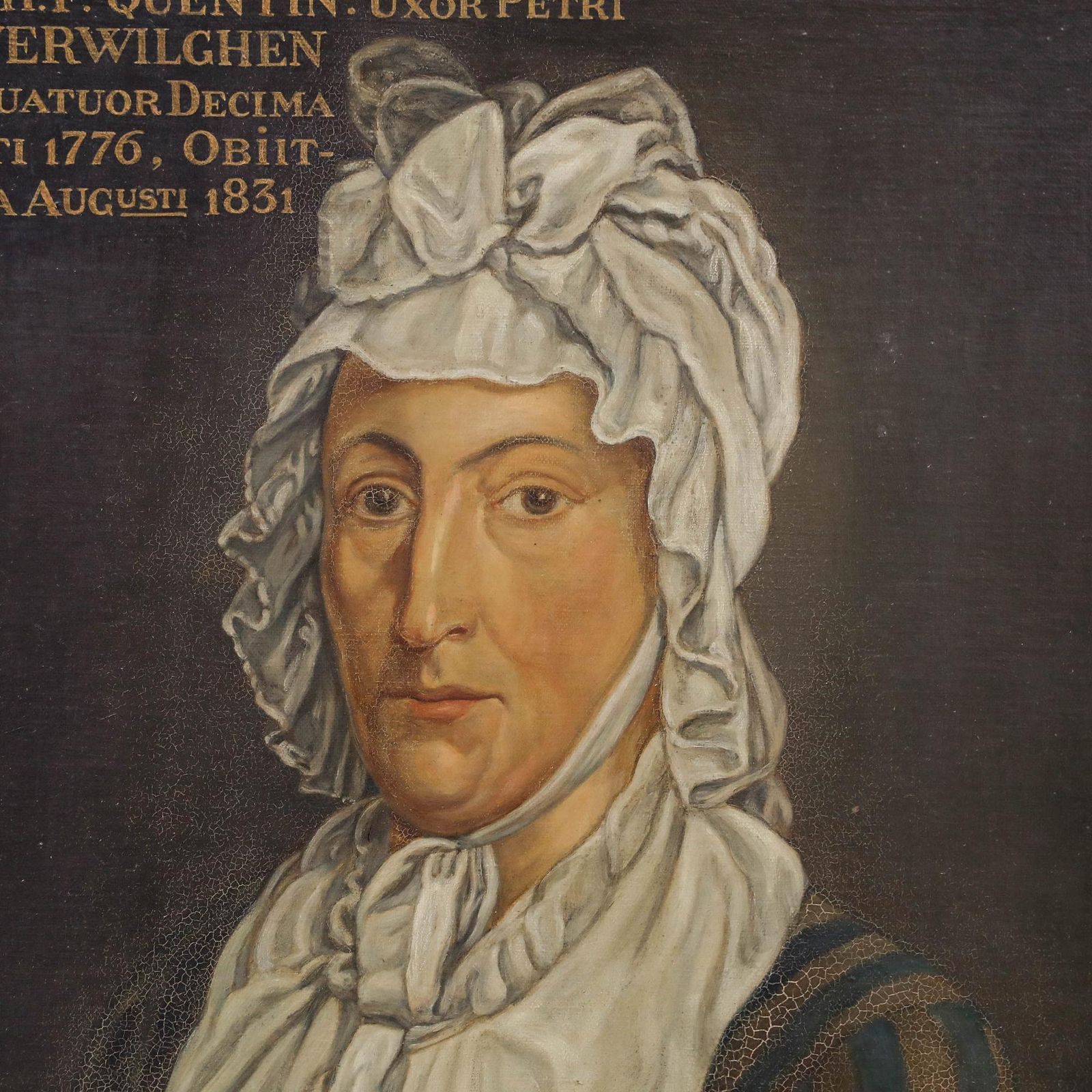 Belgian School Early 19th Century Oil Portrait Of Coleta Quentin photo 650.0