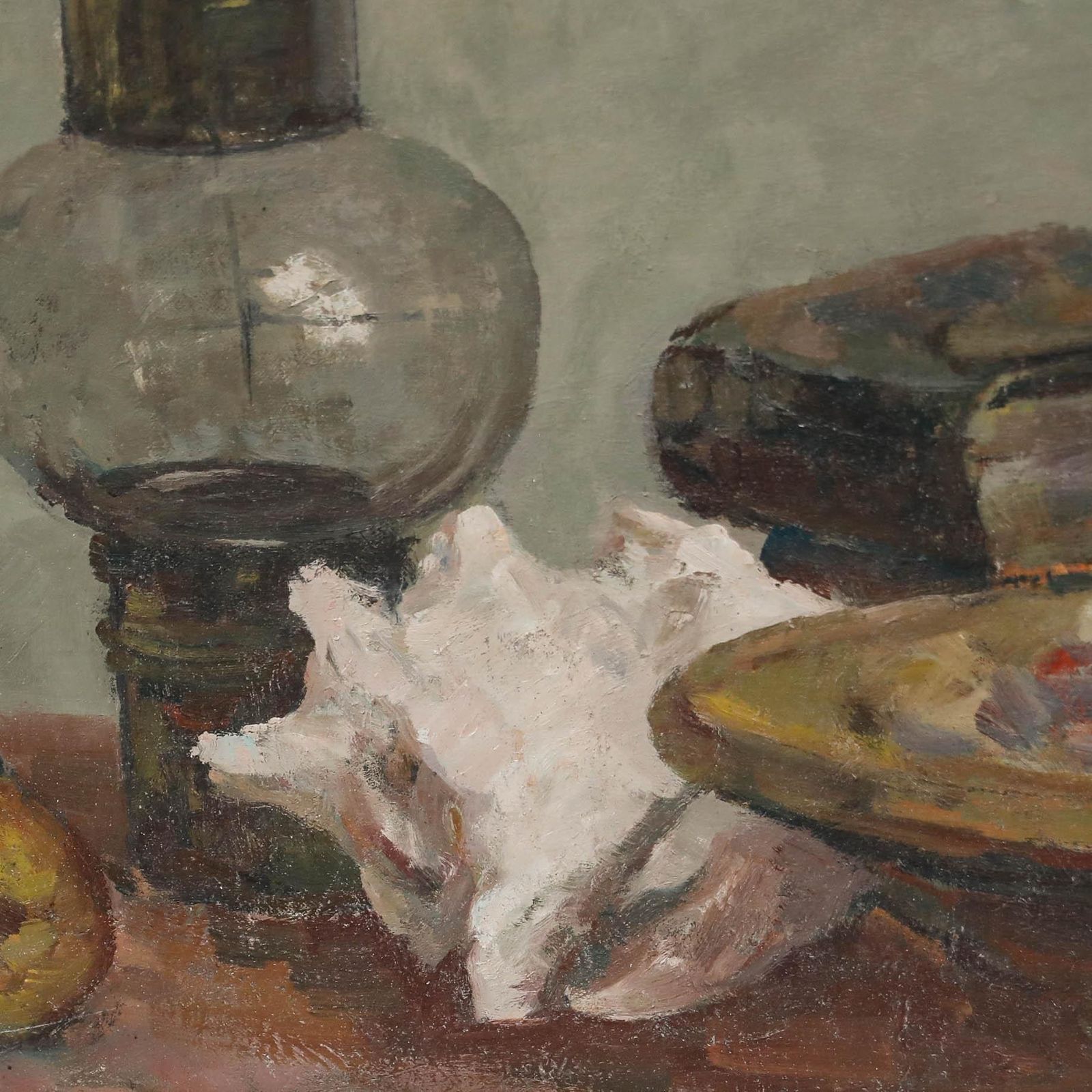 Adam Potgieter (1899 1982) Mid 20th Century Oil, Still Life With Lamp photo 450.0