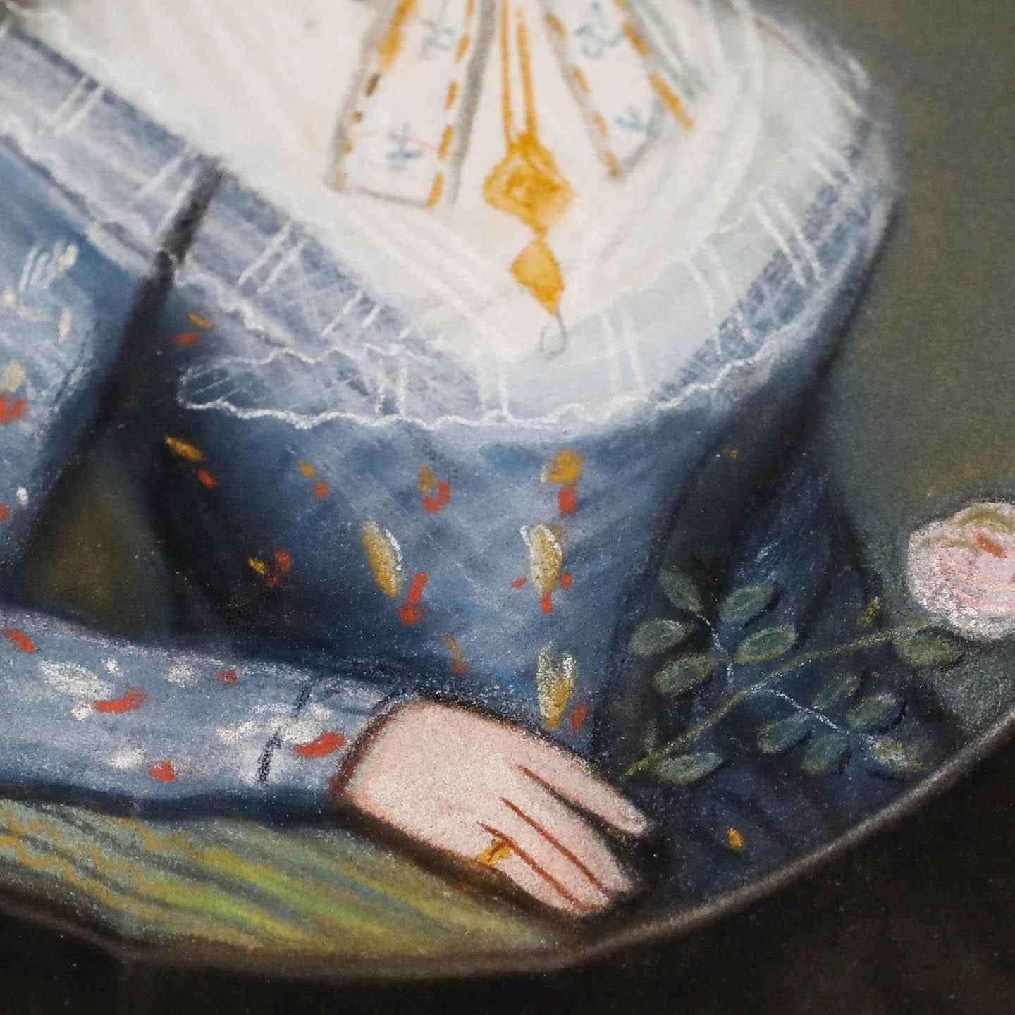 Fine Early 19th Century Pastel Susane Maria photo 395.0