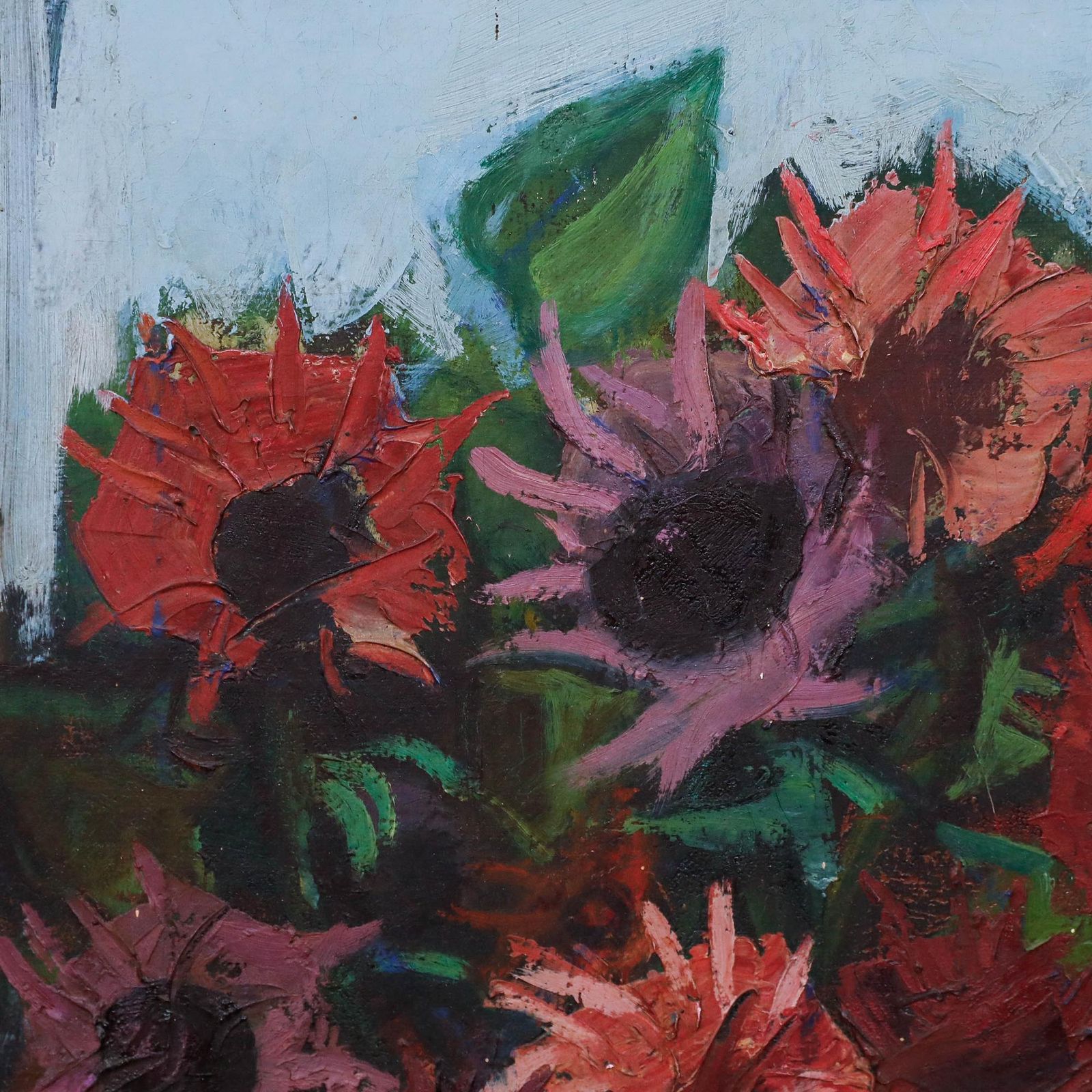 Philippe Marie Picard (1915 1997) French School Oil, Fleurs Et Fruits photo Art
