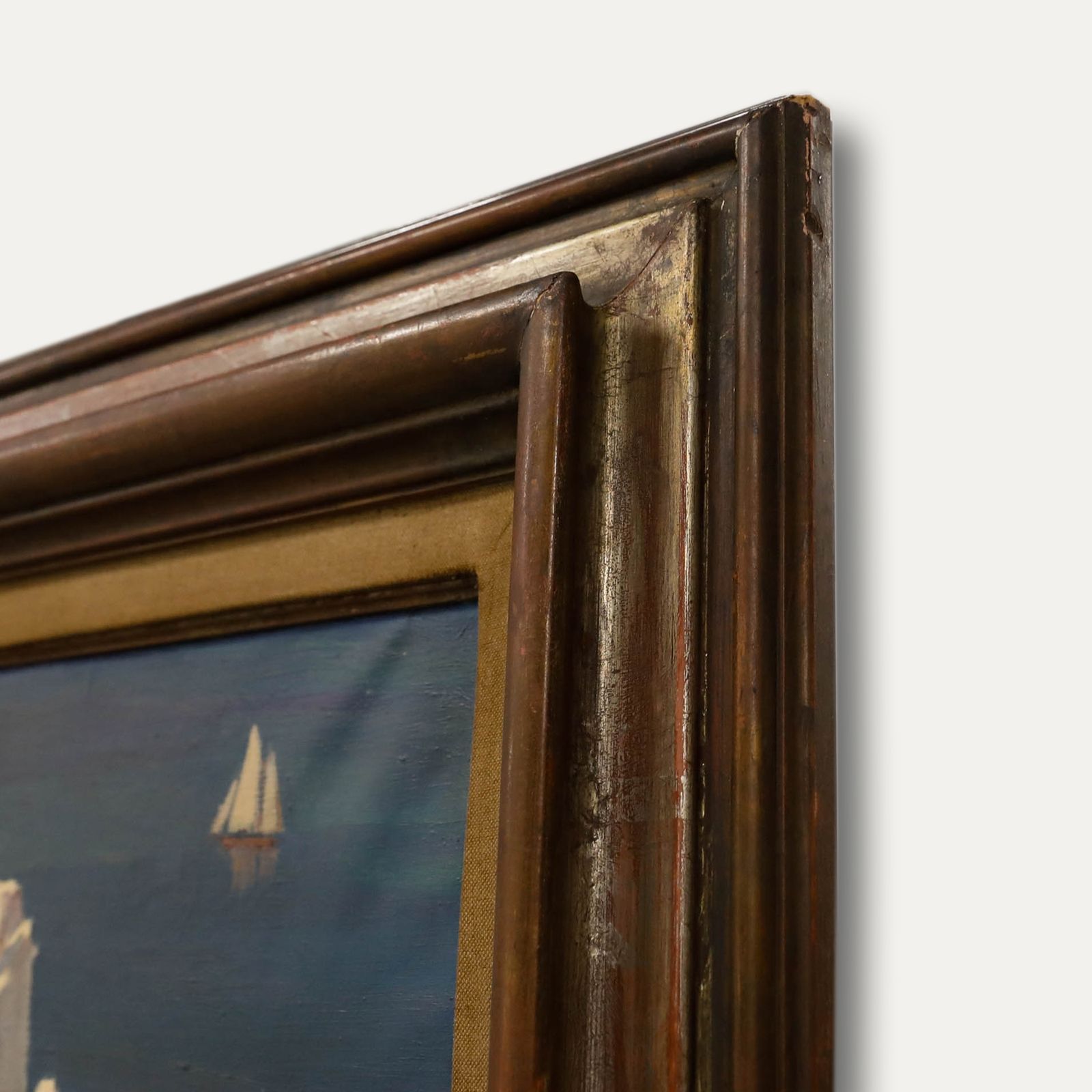 Francisco Bueno (1933 1989) Large Framed Mid 20th Century Oil, Sa Penya, Ibiza photo 795.0