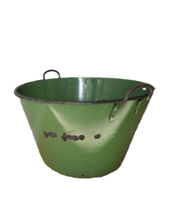 Pair Of Large Hungarian Enamel Tubs photo vinterior