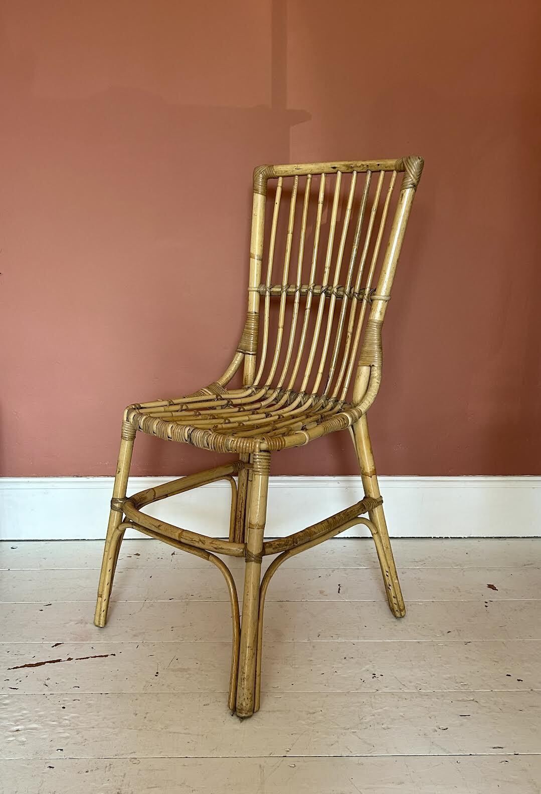 Vintage Bamboo And Rattan Chair photo buy