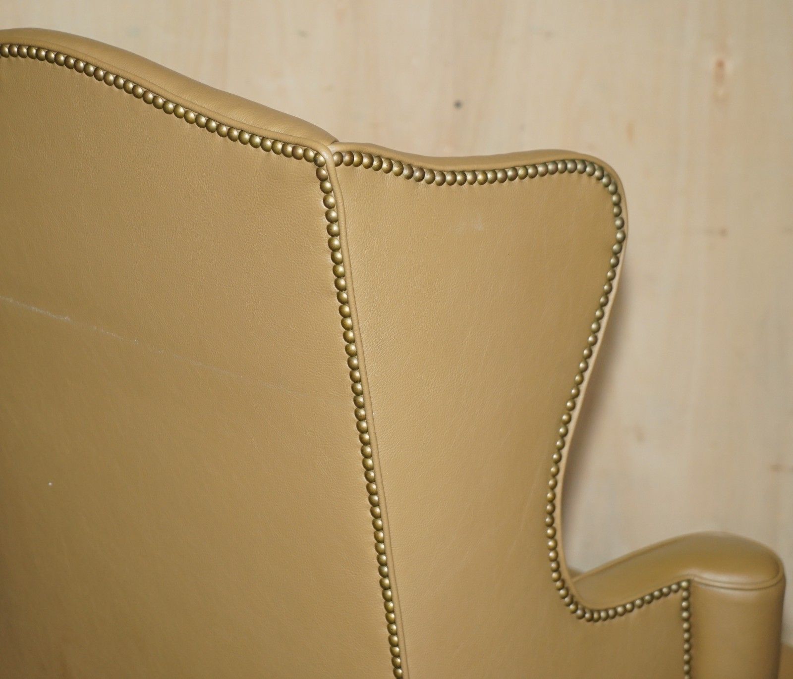 photo vinterior Fine Pair Of Original Colonial Williamsburg 4 Cw XX Stamped Wingback Armchairs