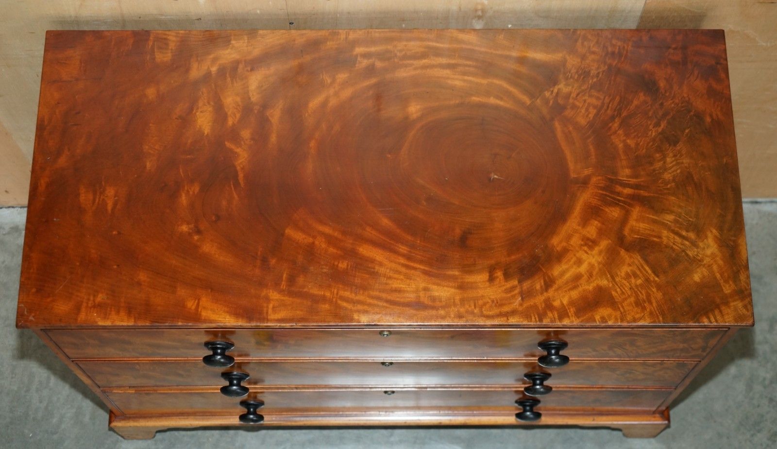 Exquisite Timber Patina Satin Walnut Victorian Circa 1860 Chest Of Drawers photo Furniture