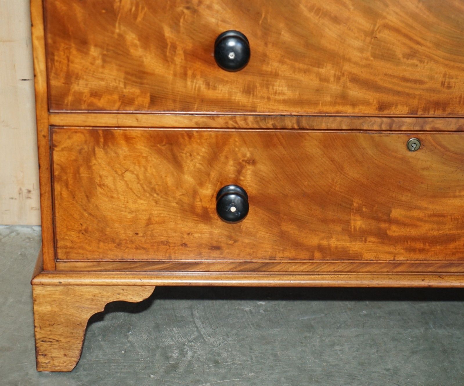 photo furniture Exquisite Timber Patina Satin Walnut Victorian Circa 1860 Chest Of Drawers