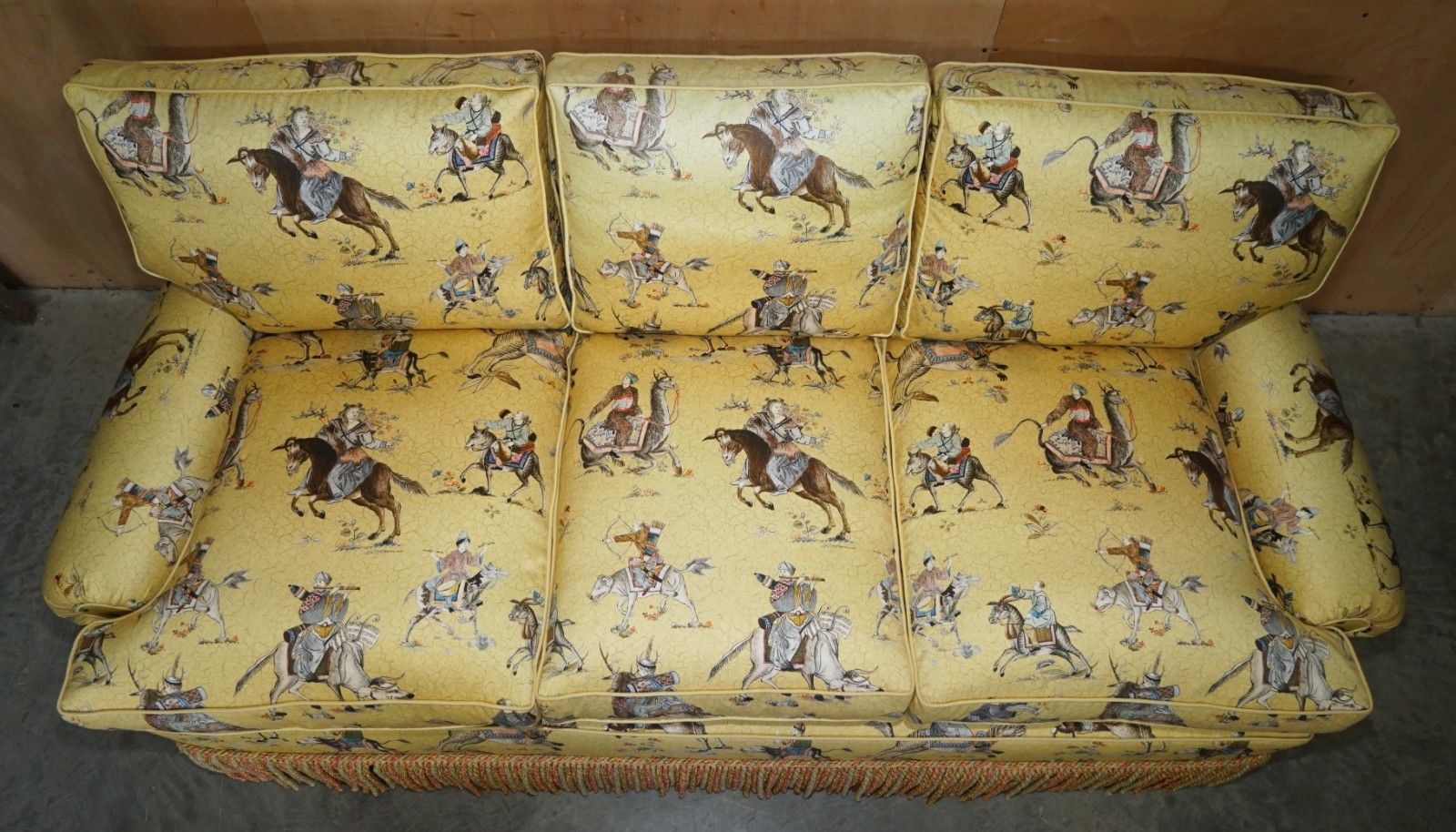 photo vinterior Rrp £12,950 Peter Dudgeon Fitzwilliam Sofa In Chinoiserie Style Upholstery