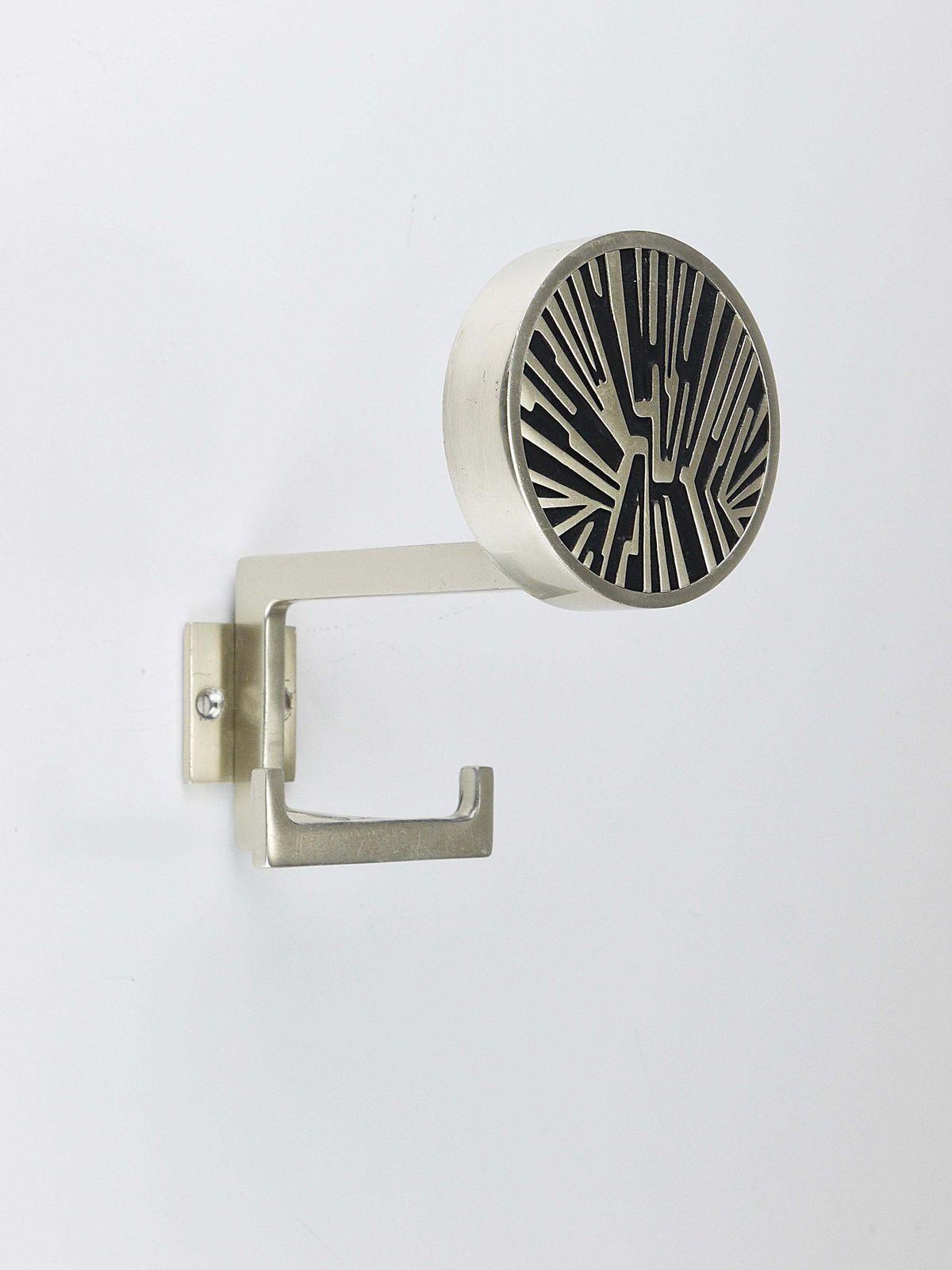 Set Of 4 Op Art Wall Coat Hooks, Mid Century Modern, Austria, 1960s photo vintage