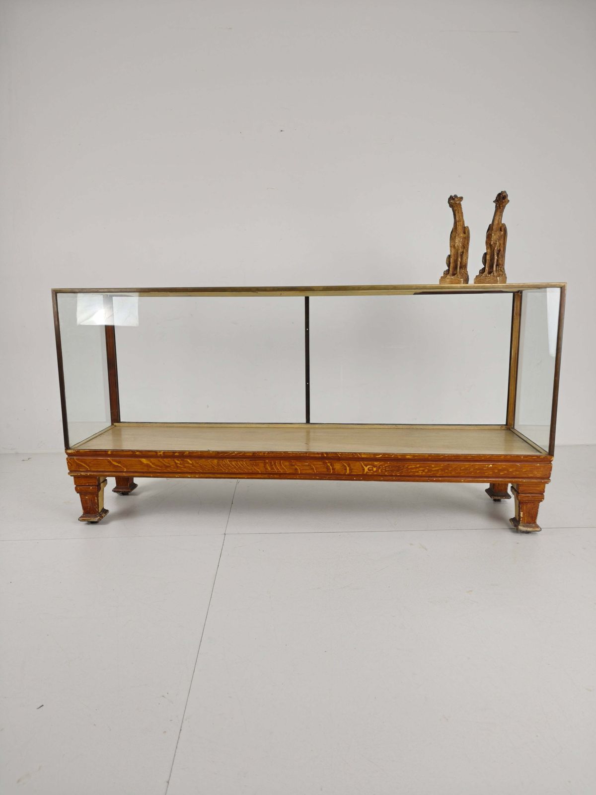 Antique English Brass Store Counter – Slim Model With Yard Measurements