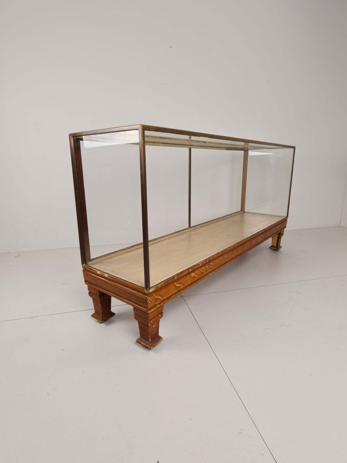 photo for sale Antique English Brass Store Counter – Slim Model With Yard Measurements