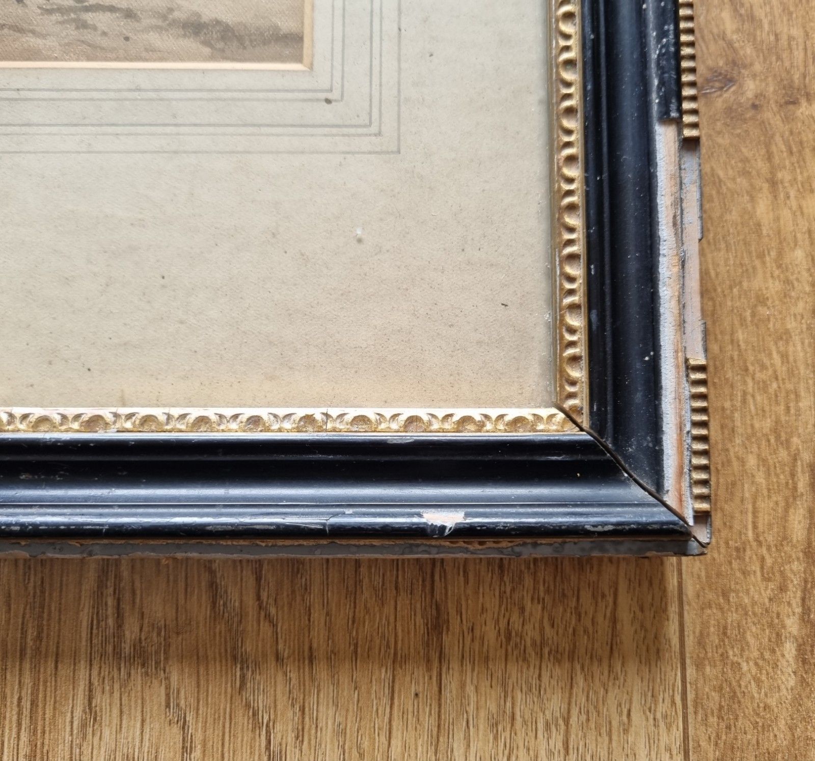 photo for sale Antique Framed Watercolour Painting Horses Hunting Scene In Manner Of P.Rideout