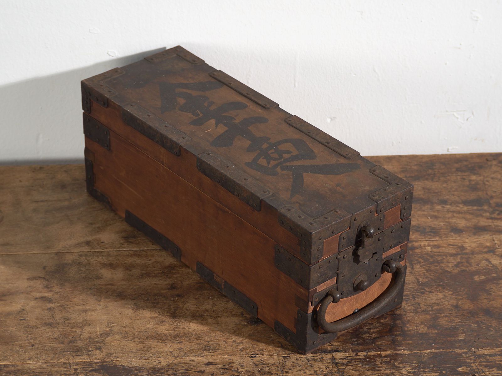 Antique Japanese Document Box With Iron Hardware And Lock – Meiji Period (C.1880–1910) photo furniture