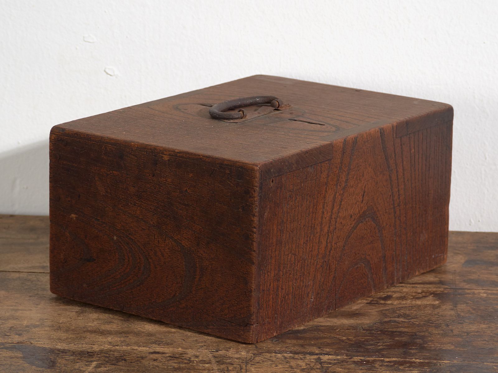 Home Decor Antique Japanese Wooden Storage Box With Drawer – Meiji–Taishō Period (C.1890–1920) photo