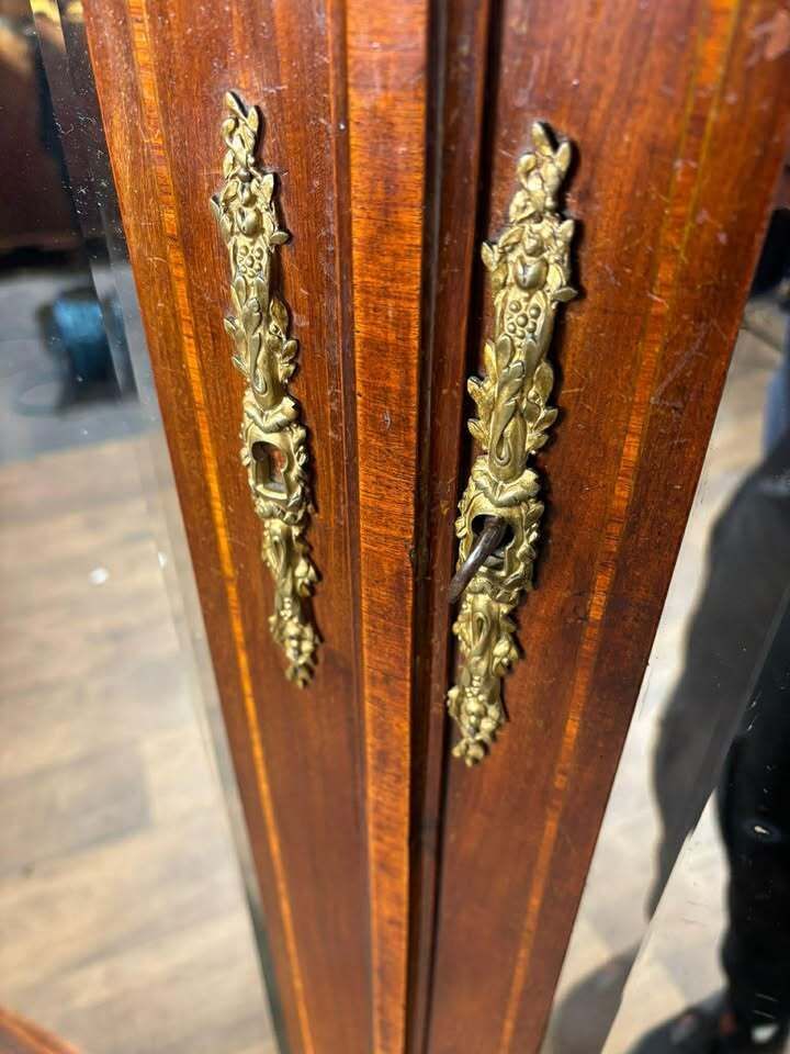Antique French Louis XV Style Mirrored Armoire photo vintage