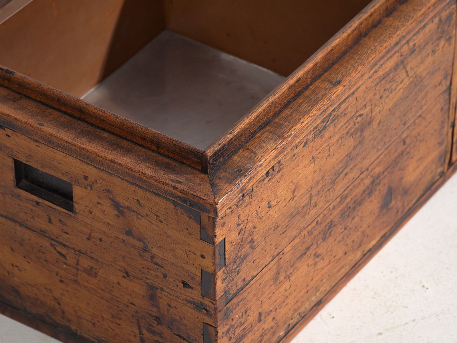 Antique Japanese Paulownia Hibachi – Meiji / Showa Period (C.1890 1945) #93 photo for sale