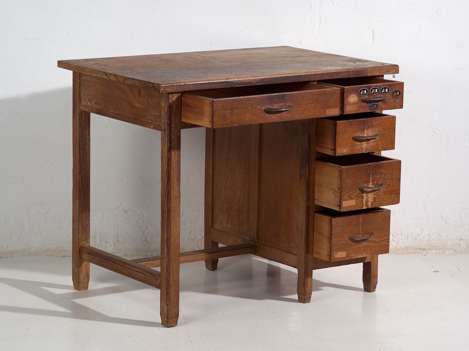 Antique Japanese Writing Desk With Drawers – Showa Period (C.1926 1970) #80 photo for sale