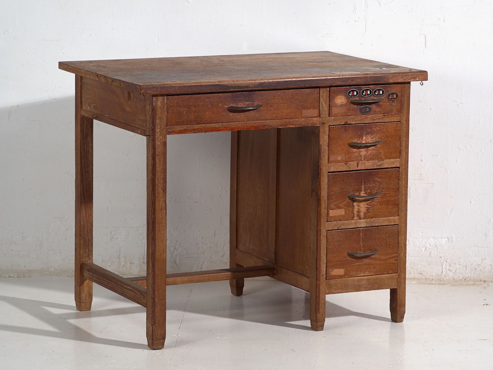 1117.0 Antique Japanese Writing Desk With Drawers – Showa Period (C.1926 1970) #80 photo