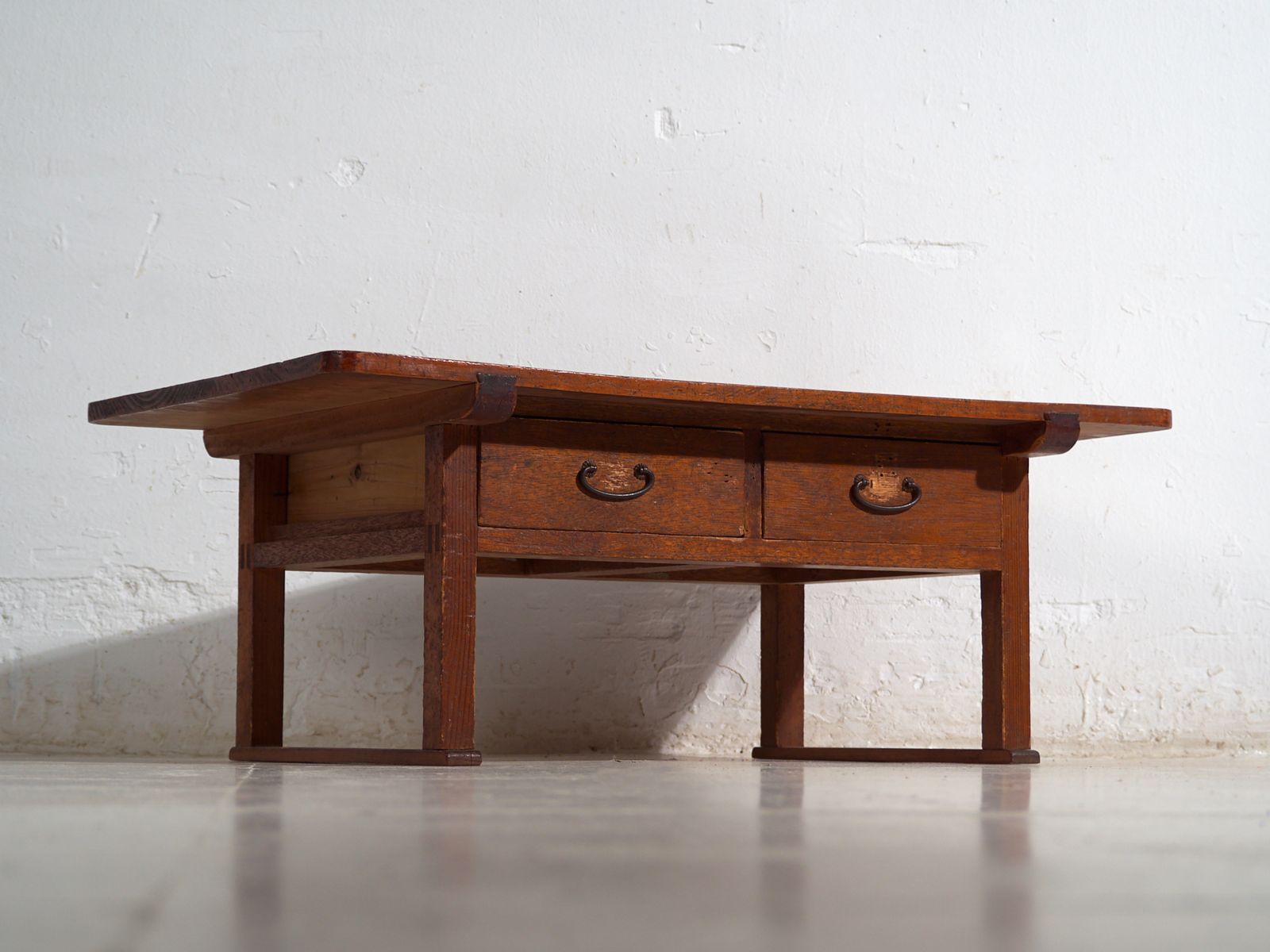 Antique Japanese Low Table With Drawers – Showa Period (C.1926 1970) #65 photo Furniture